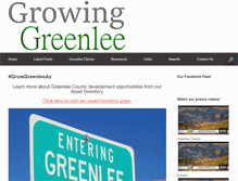 Tablet Screenshot of growinggreenlee.org